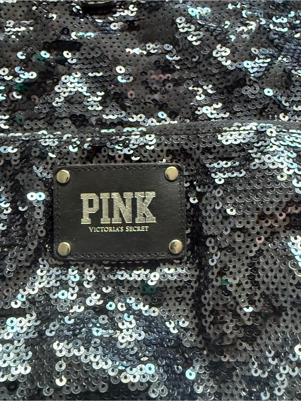 Victoria's Secret PINK Black Sequin Backpack - Picture 3 of 9